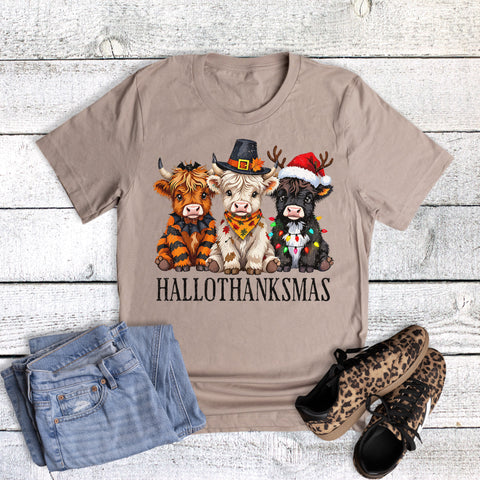 Hallothanksmas Highland Cows