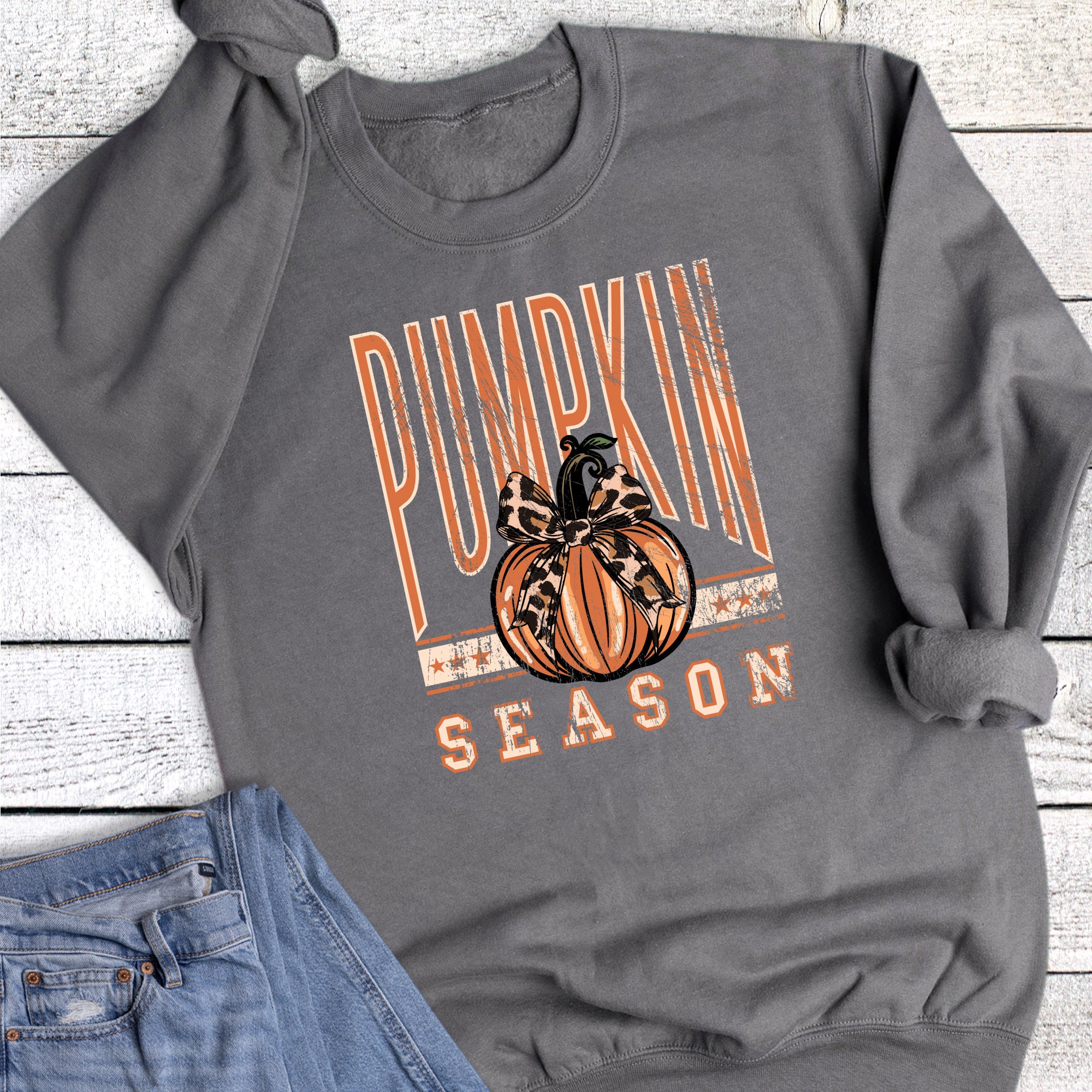 Leopard Bow Pumpkin Season