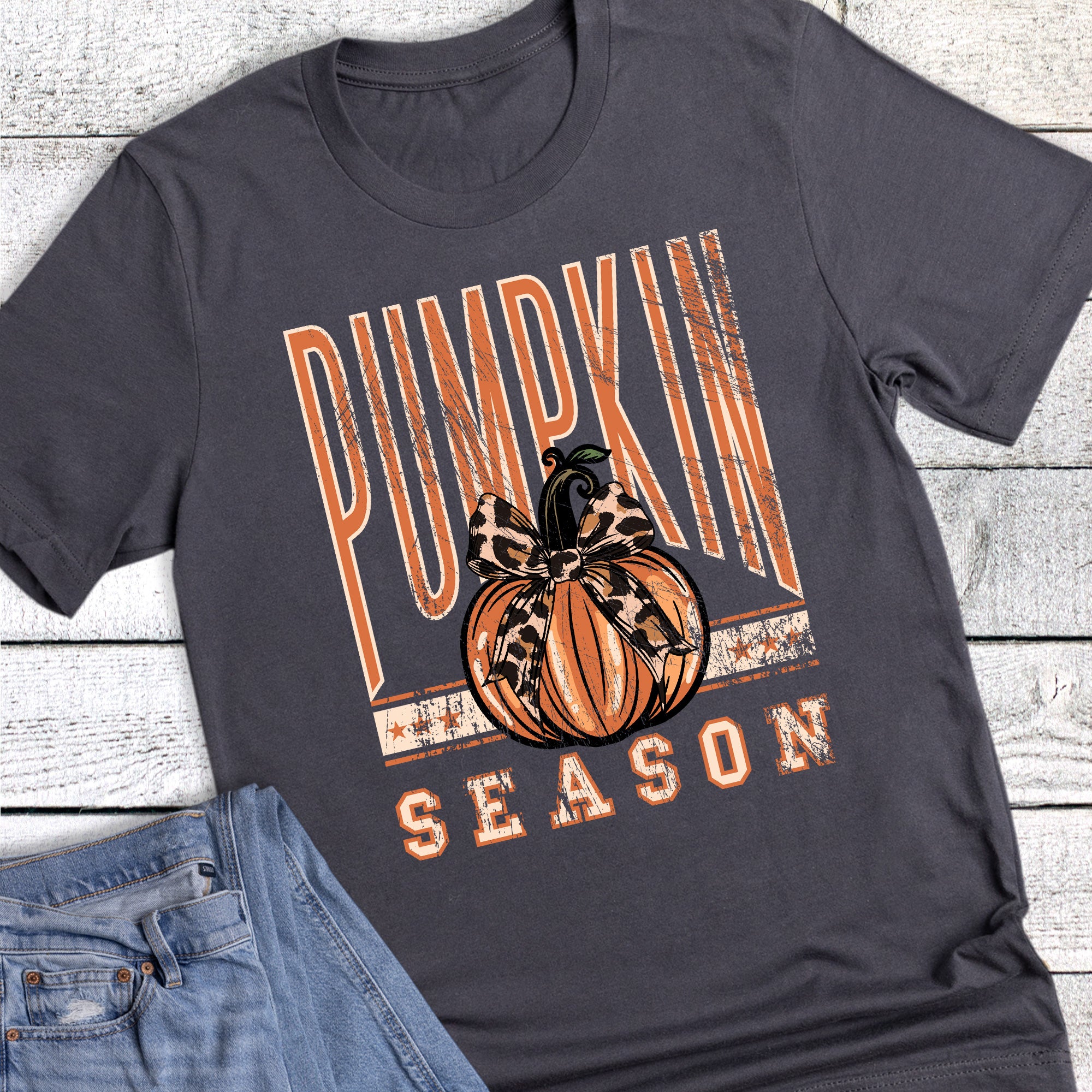 Leopard Bow Pumpkin Season