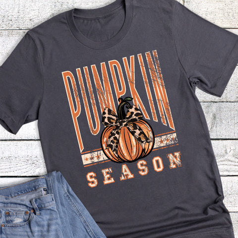 Leopard Bow Pumpkin Season