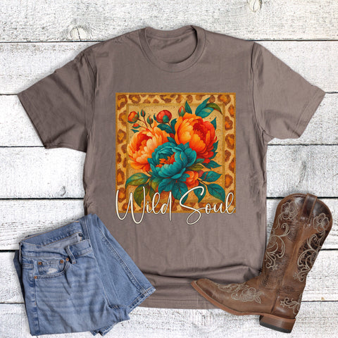 Leopard Floral Wild Soul Frame