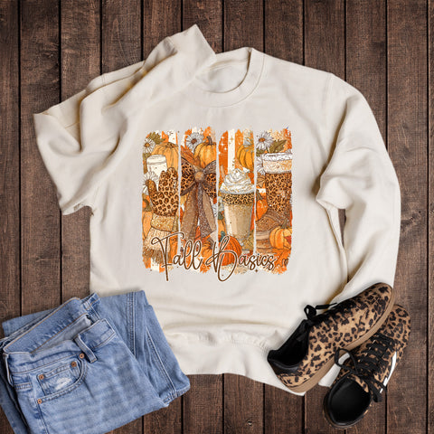 Leopard Pumpkin Fall Basics Sweatshirt