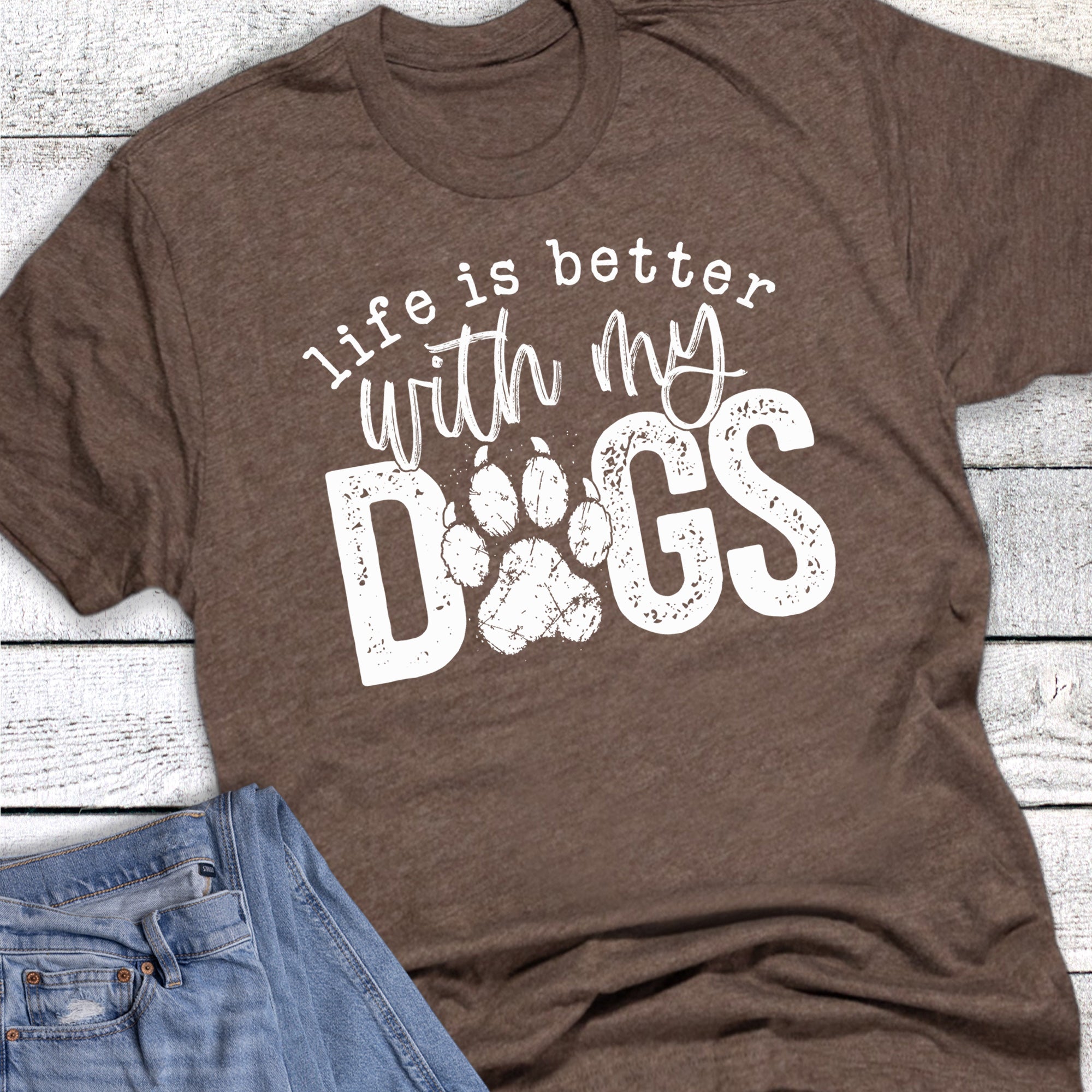 Life IS Better With My Dogs Graphic Tee