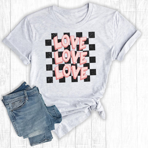Love Love Love Checkered Ash