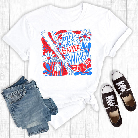 Retro Baseball Hey Bater Bater Swing