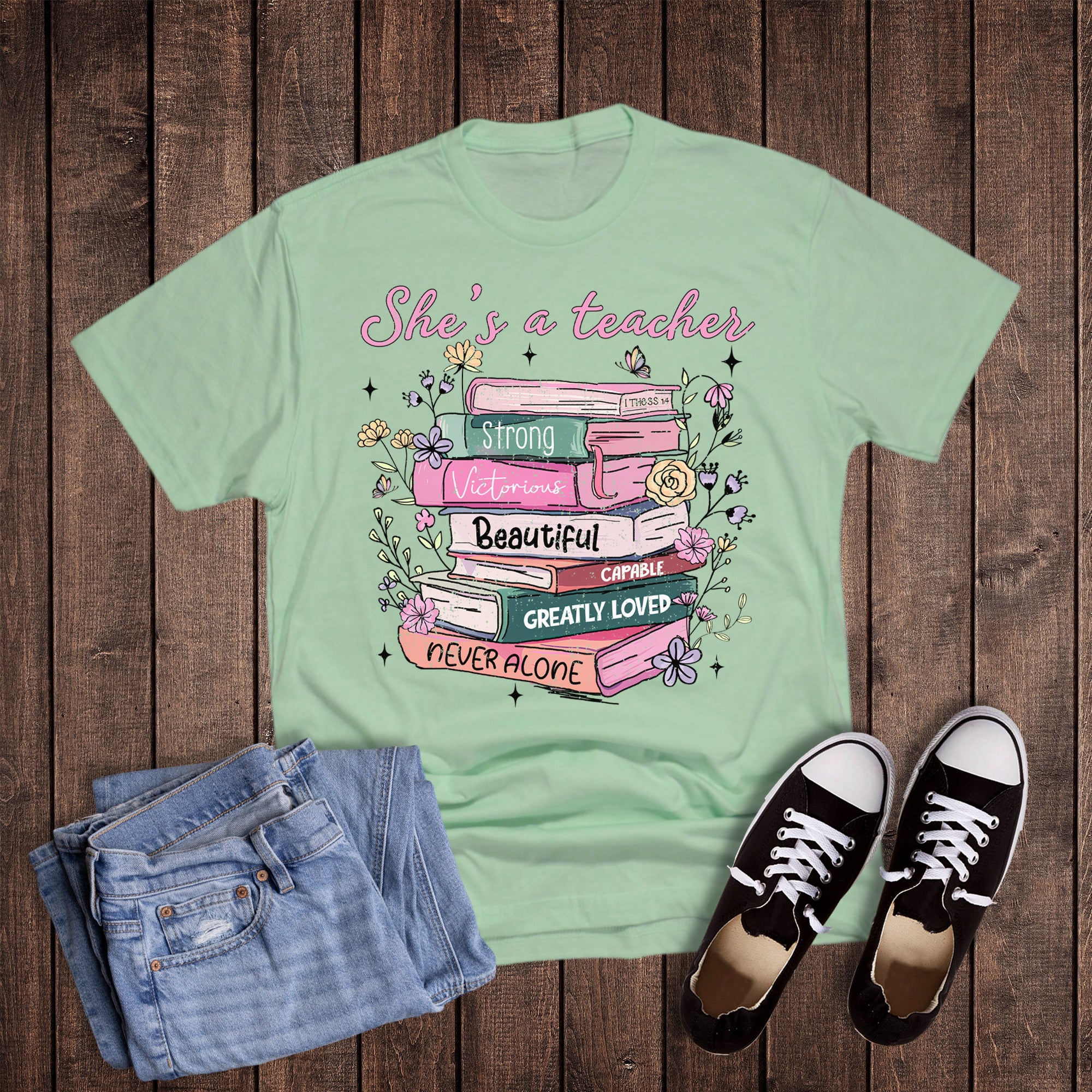 Retro Boho She's a Teacher