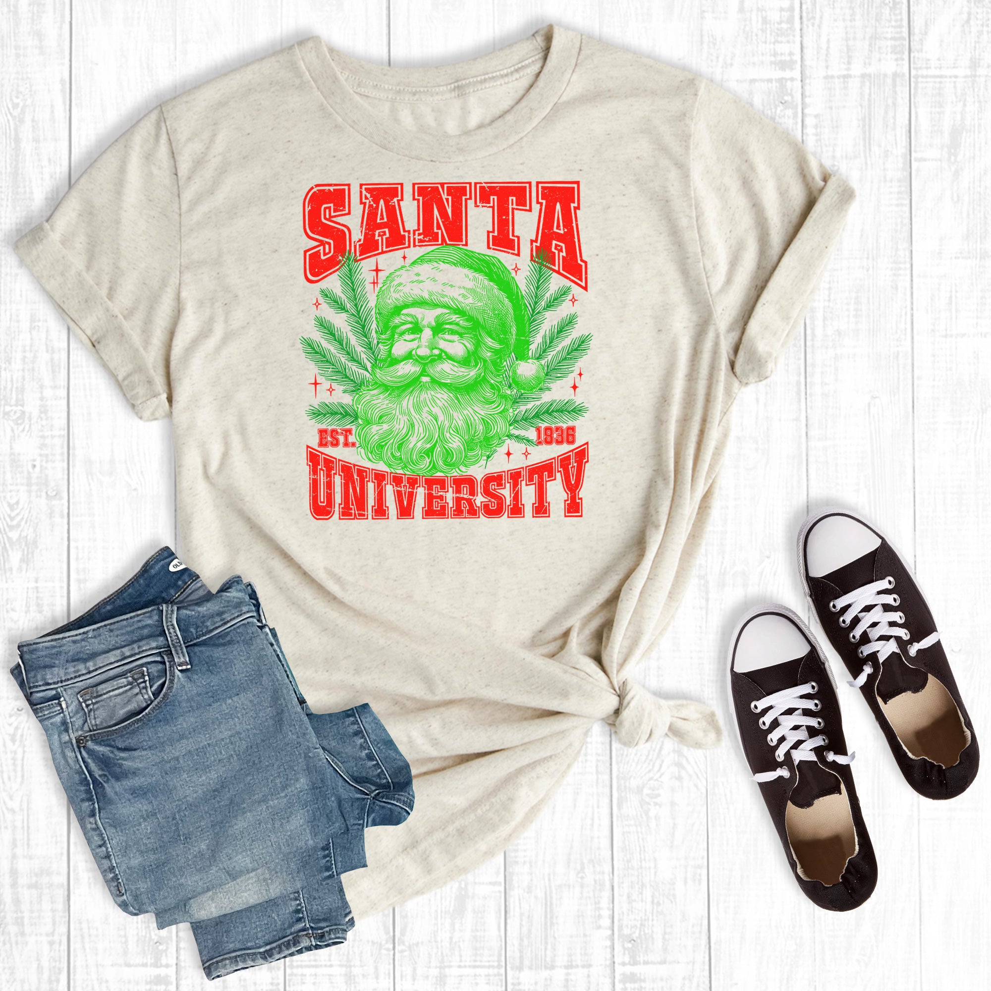 Retro Christmas Santa University