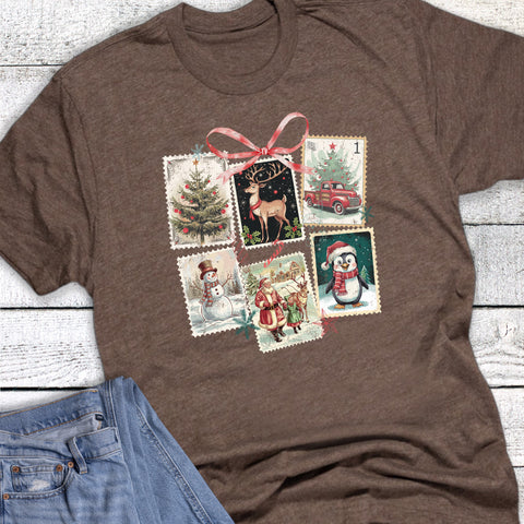Retro Christmas Time Stamps