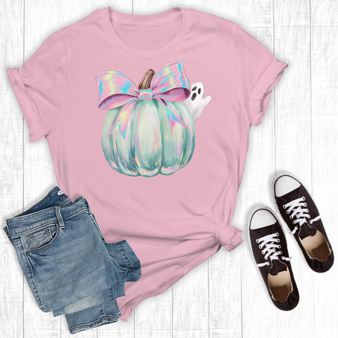 Retro Colorful Pumpkin Ghost