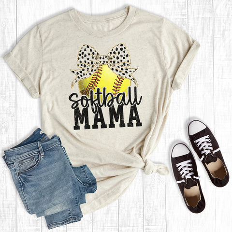 Retro Coquette Softball Mama