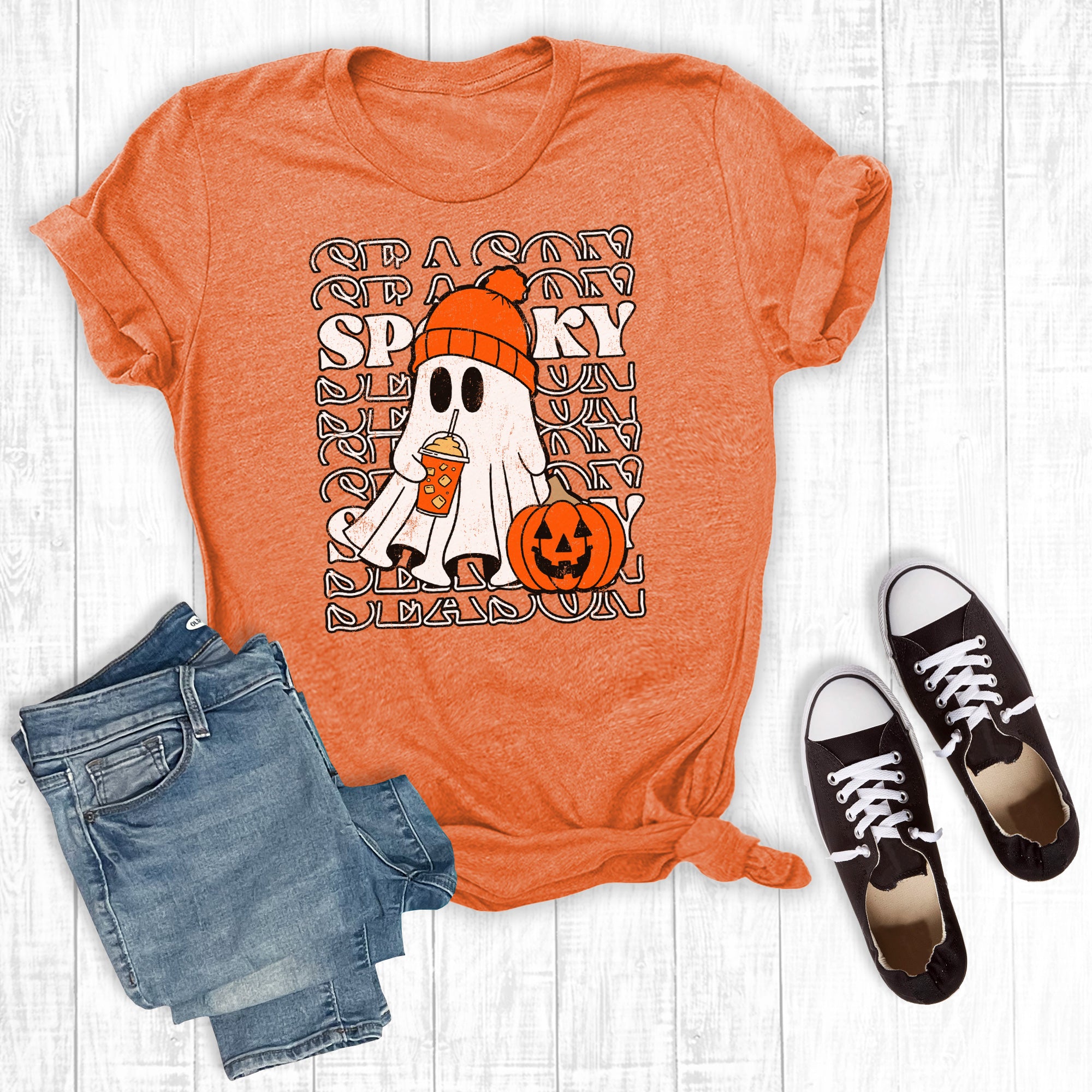 Retro Halloween Spooky Ghost Coffee