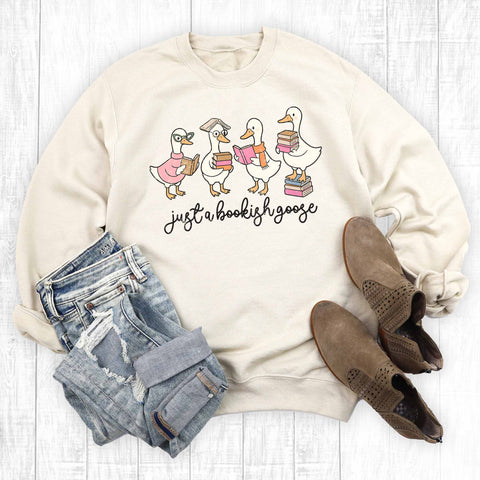 Retro Just a Bookish Goose