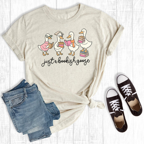 Retro Just a Bookish Goose