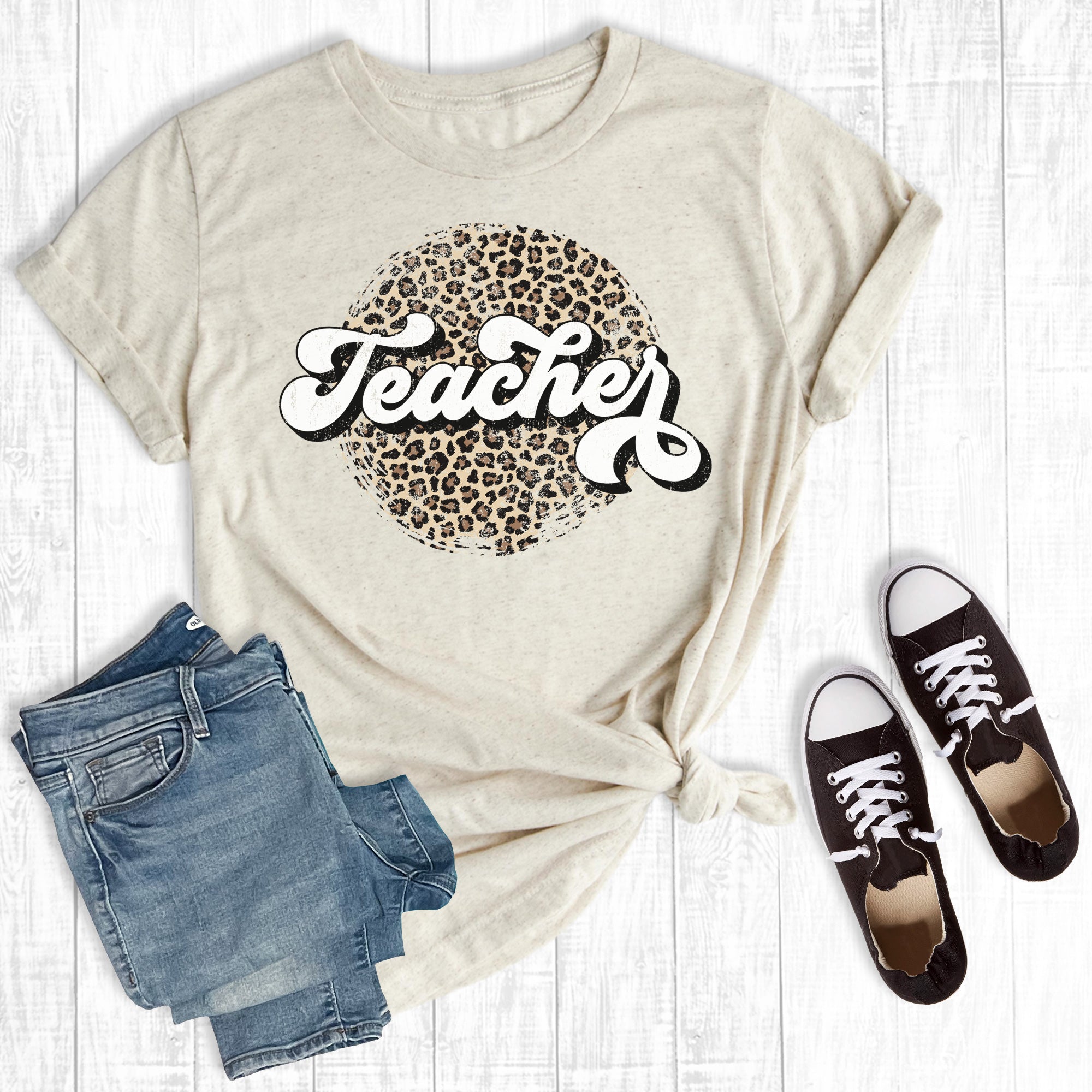 Retro Leopard Teacher