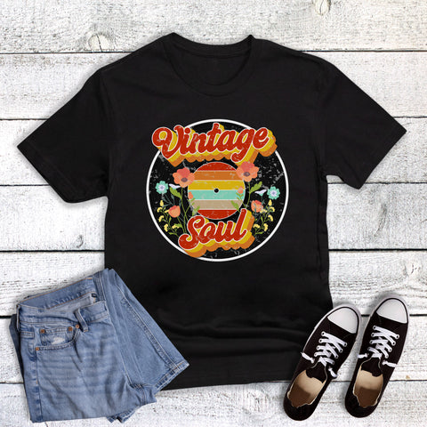Retro Record Floral Vintage Soul