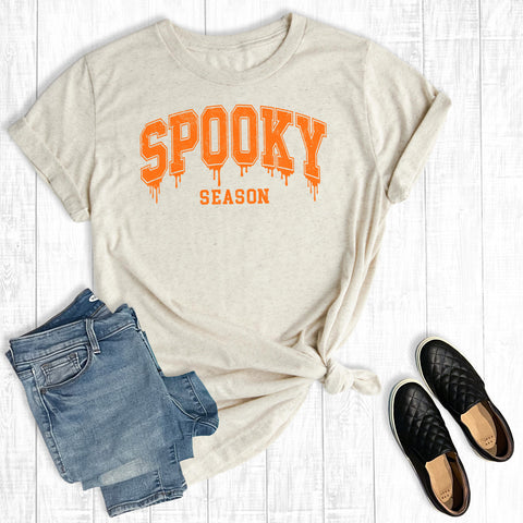 Retro Varsity Halloween Spooky Season