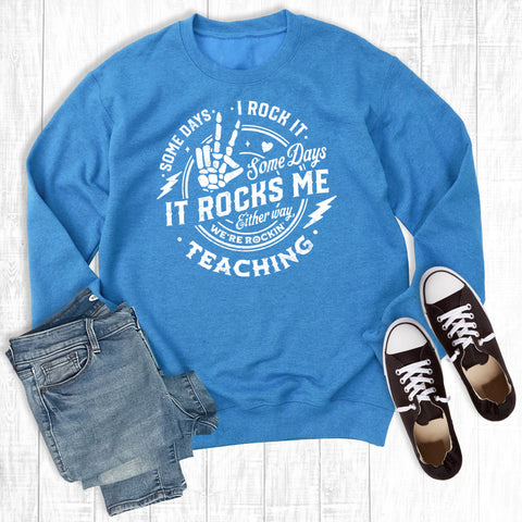 Teacher Rockin' It Graphic Sweatshirt