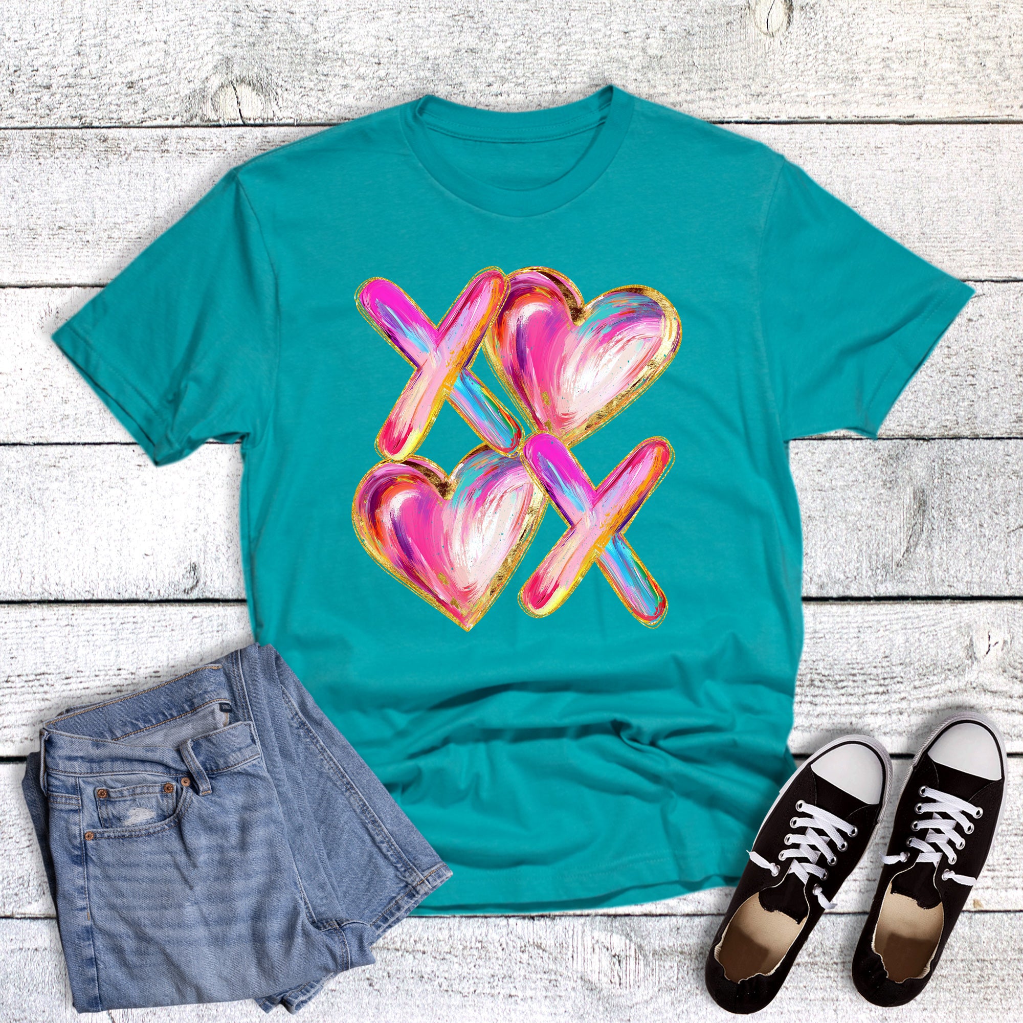 Valentines Brushstroke XOXO