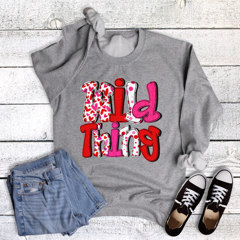 Valentine's Hearts Wild Thing Sweatshirt
