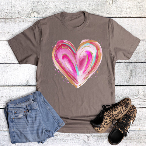 Valentines Paint Heart With Splatters