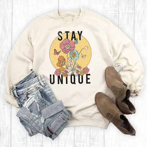 Vintage Stay Unique Cream Sweatshirt