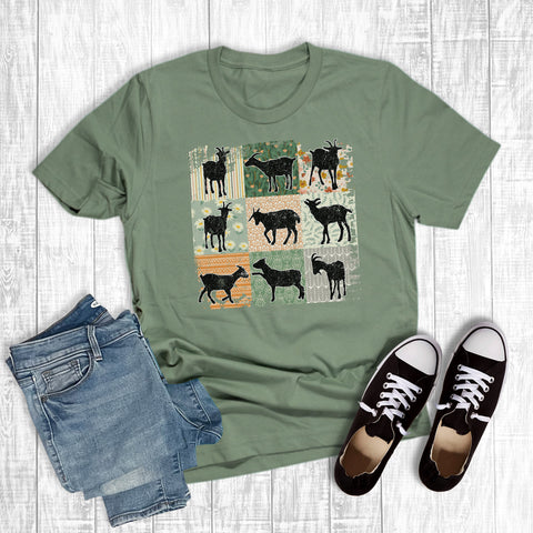 Western Boho Checkered Goats