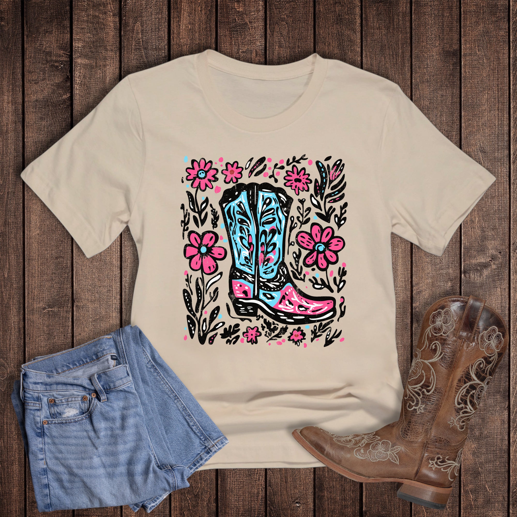 Western Boho Cowgirl Boot