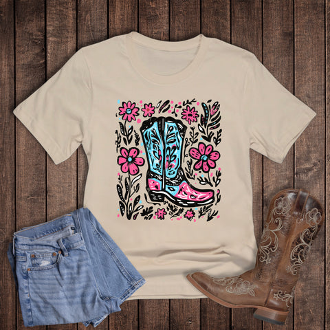 Western Boho Cowgirl Boot