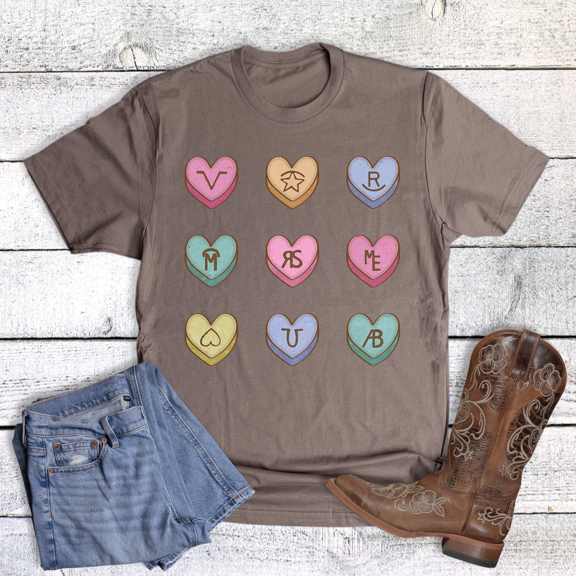 Western Branded Valentine's Heart