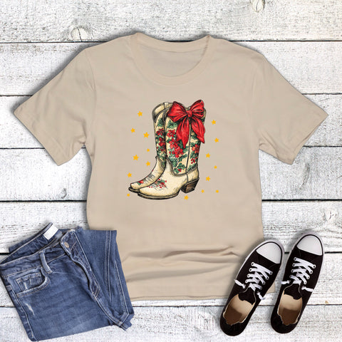 Western Christmas Cowgirl Boots