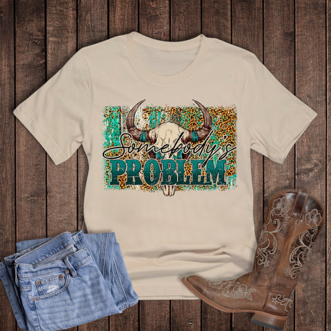 Western Cow Skull Somebody's Problem