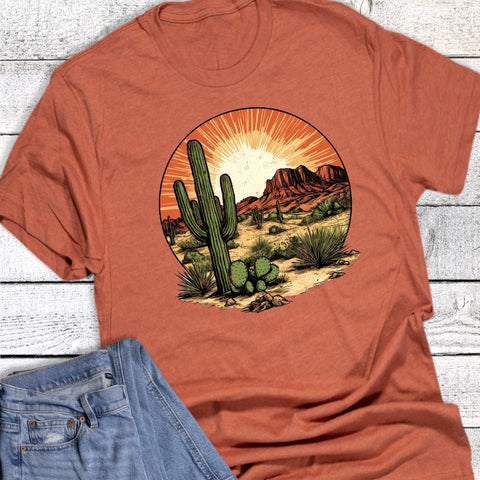 Western Desert Sunbeam Plateau Graphic Tee