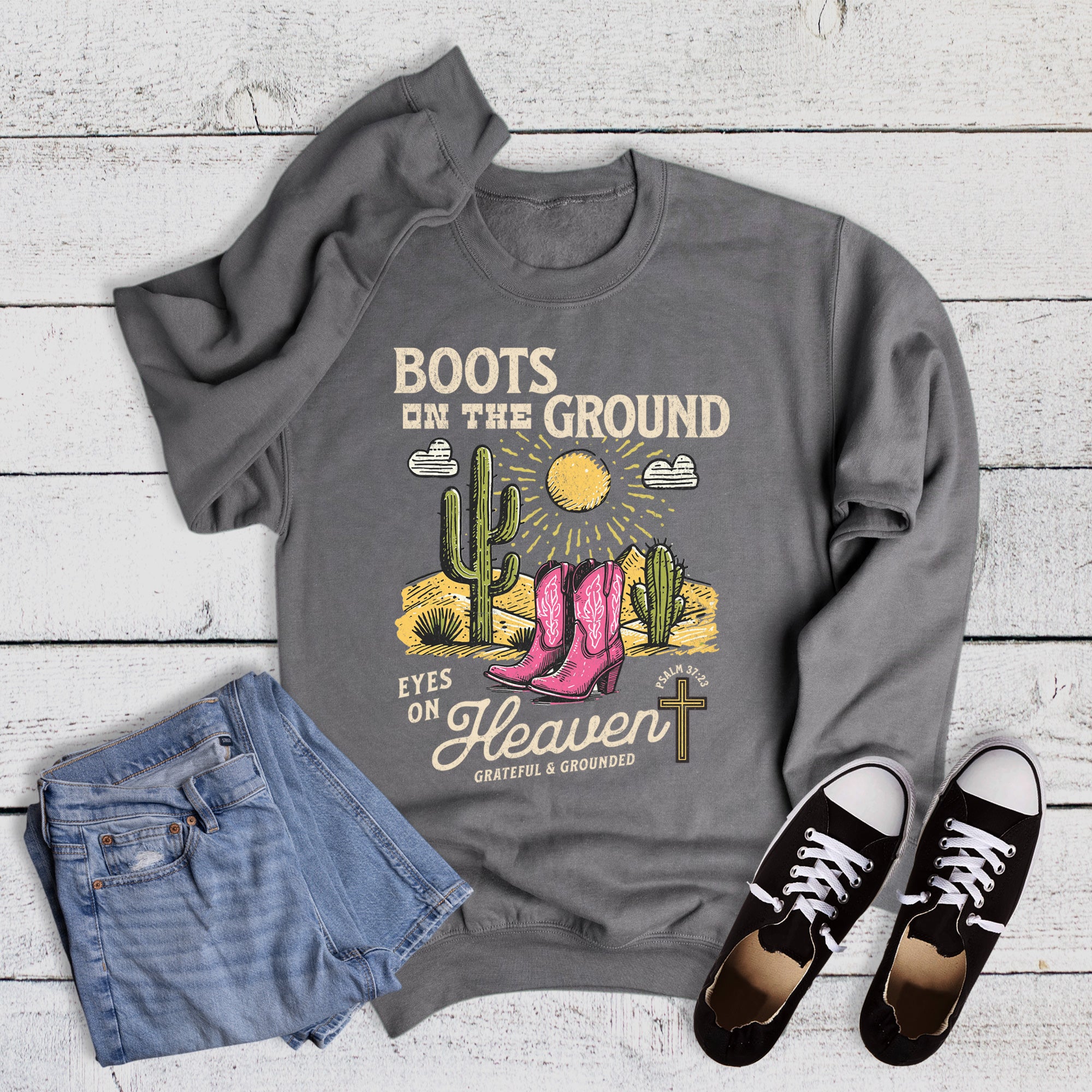 Western Faith Grateful and Grounded Sweatshirt