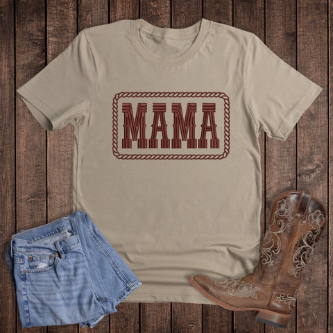Western Faux Embroidery Mama