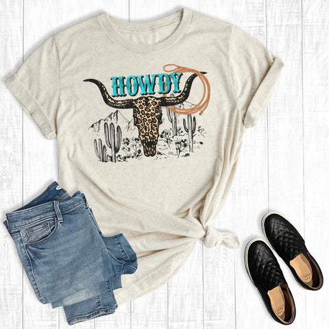 Western Howdy Cow Skull