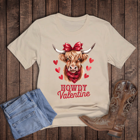 Valentines Howdy Valentine Cow