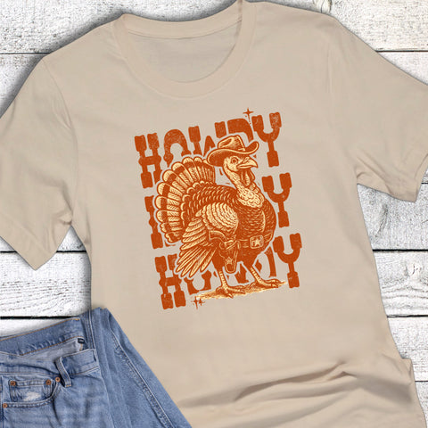 Western Thanksgiving Howdy Turkey