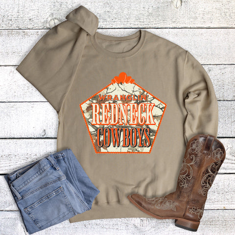 Western Wranglin' Redneck Cowboys Sweatshirt