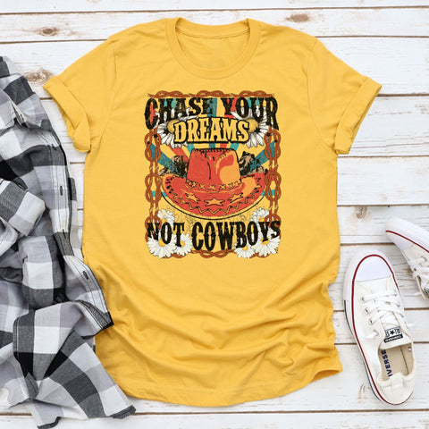 Western Chase Dreams Not  Cowboys Mustard