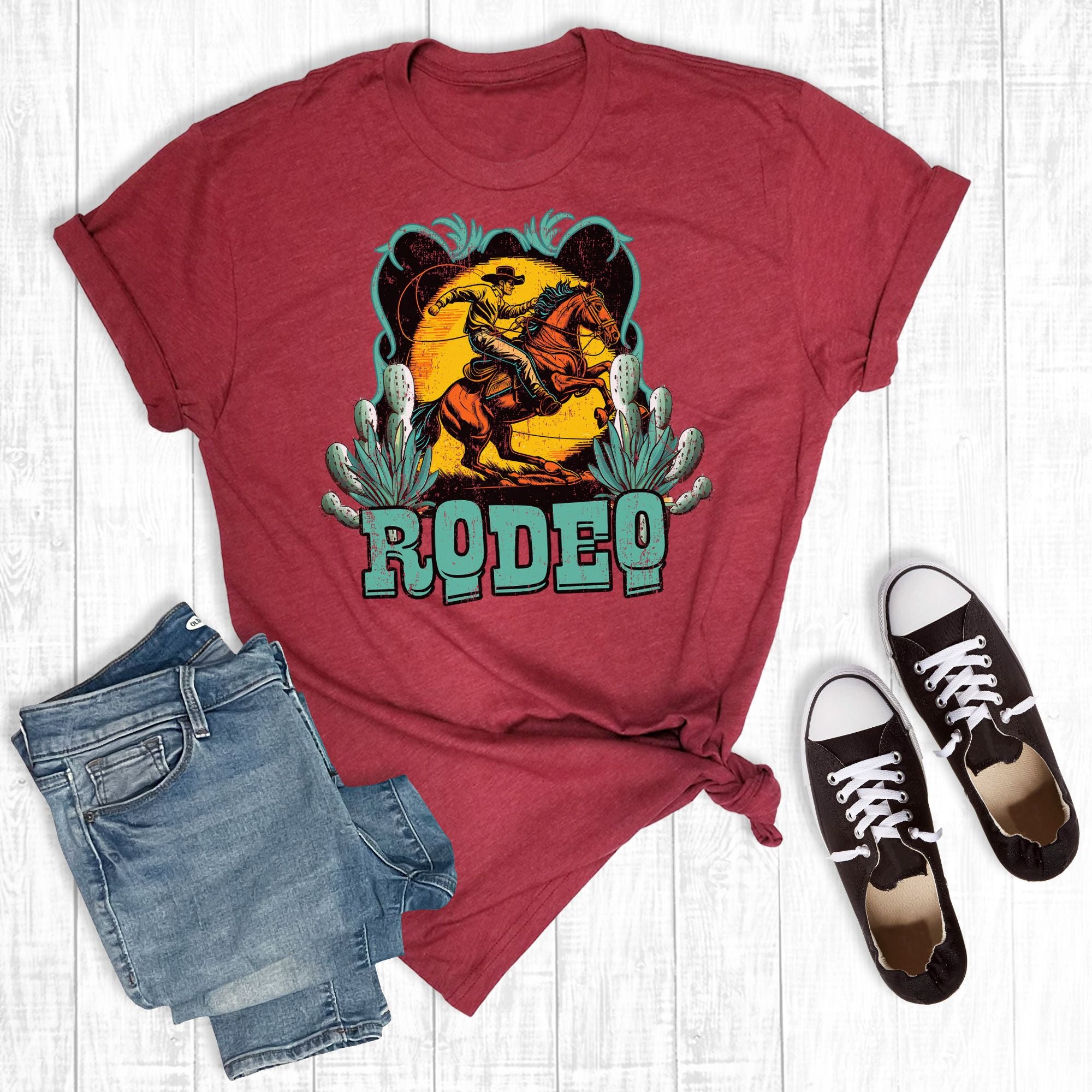 Western Rodeo Cowboy Cardinal