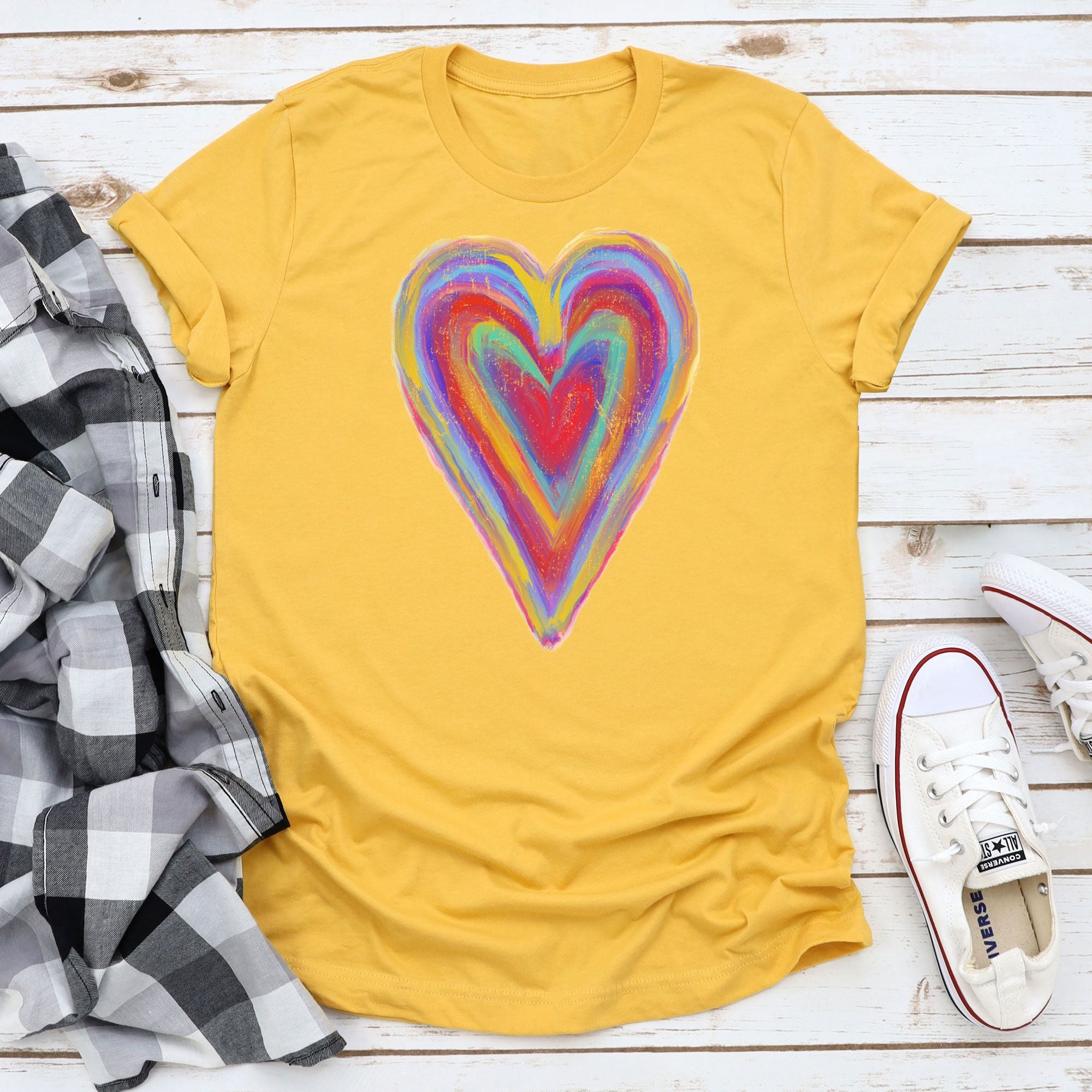 Colorful Heart Mustard