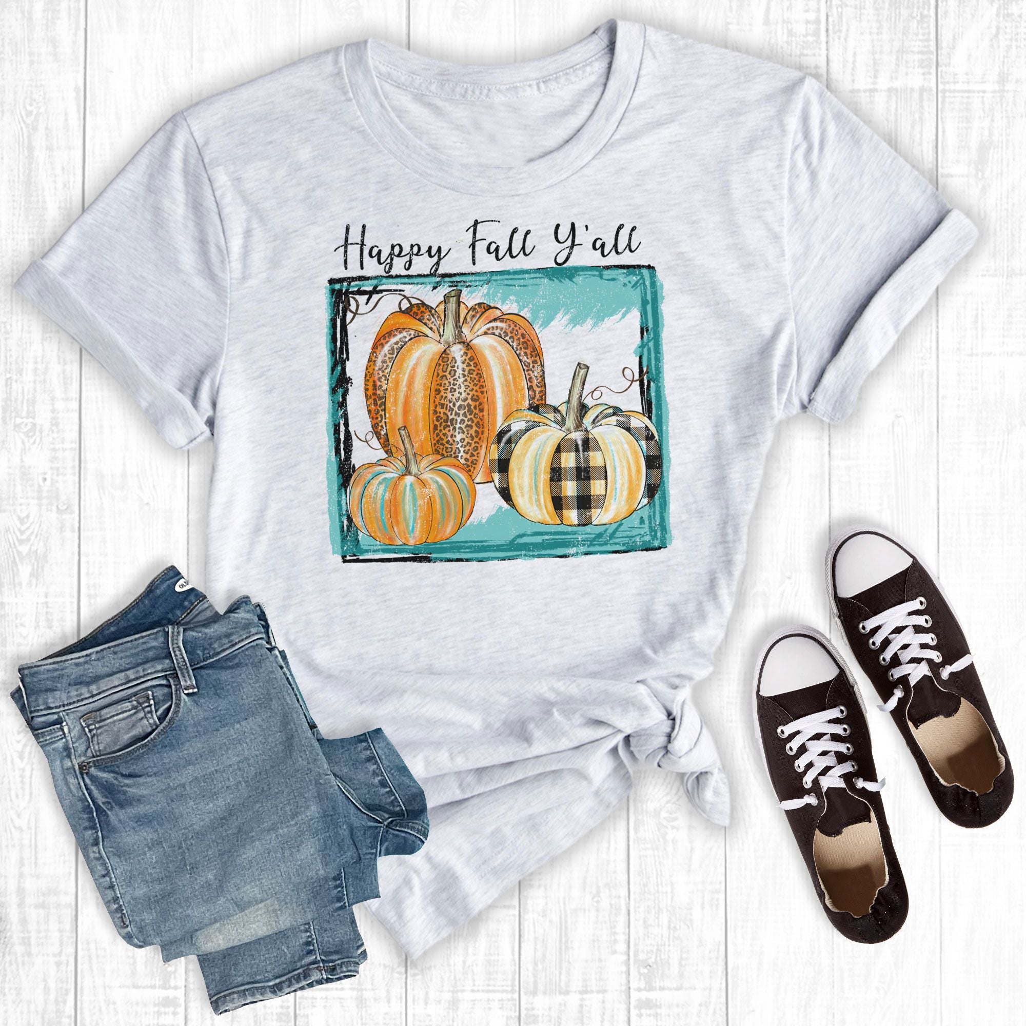 Turq. Fall Pumpkins